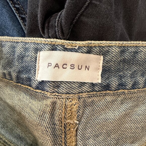 NEW Pacsun Casey Low Rise Baggy Jeans Medium Indigo Tint NWT Size 26 - Picture 13 of 16